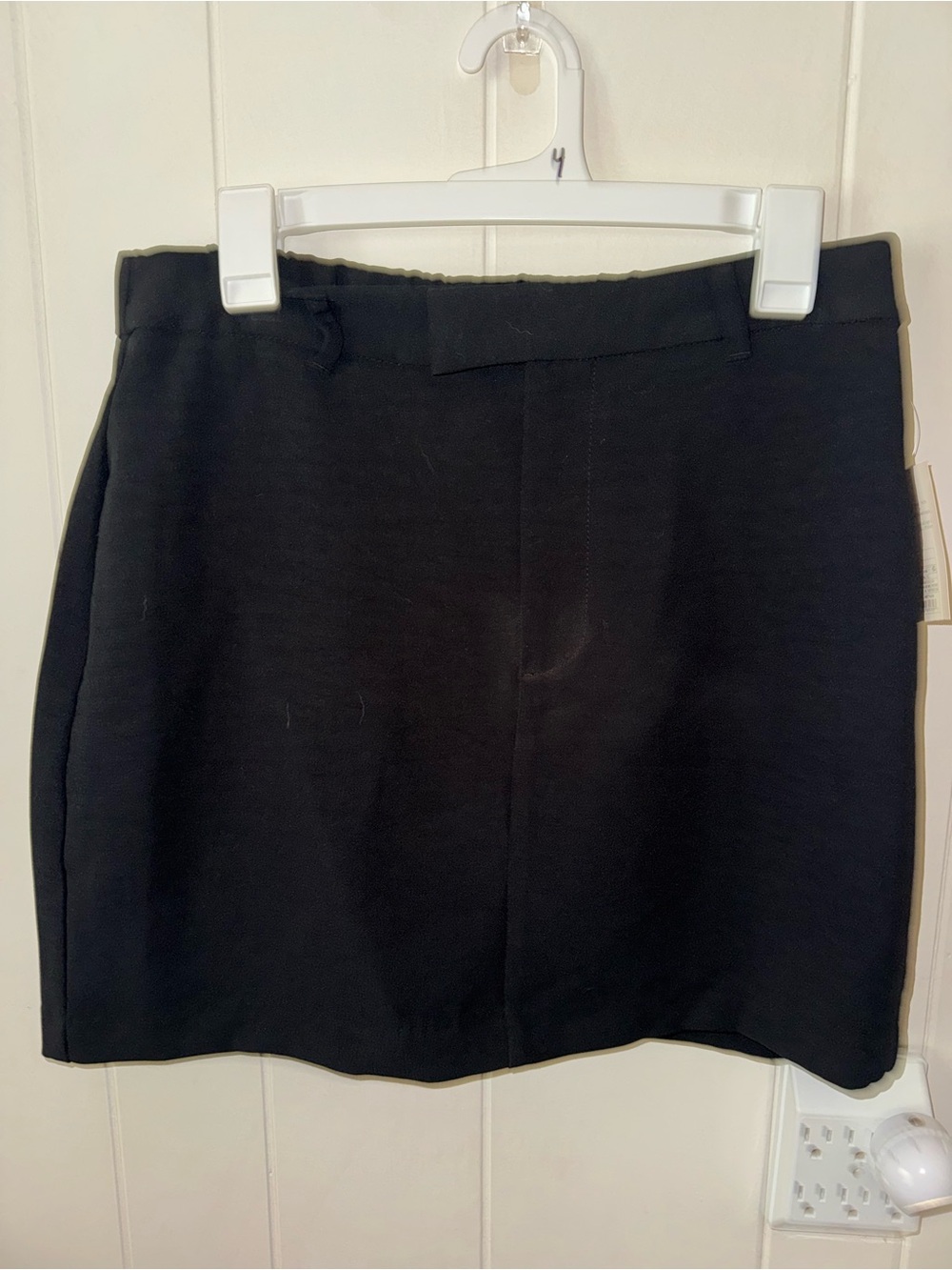 a new day Black Mini Skirt - Clean Straight Silhouette